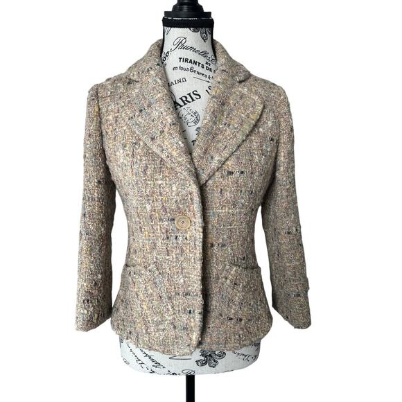 DKNY Wool Angora Tweed Blazer - Picture 1 of 3